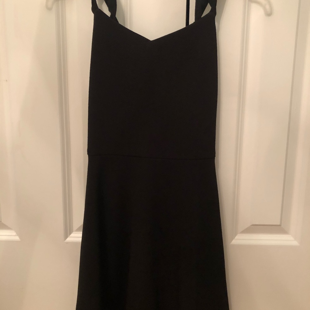 AQUA black mini dress